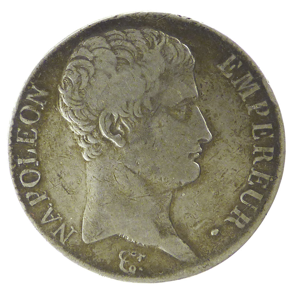Francia, Napoléon I, 5 Francs, 1805, Paris, B+, Argento, KM:662.1, Gadoury:580