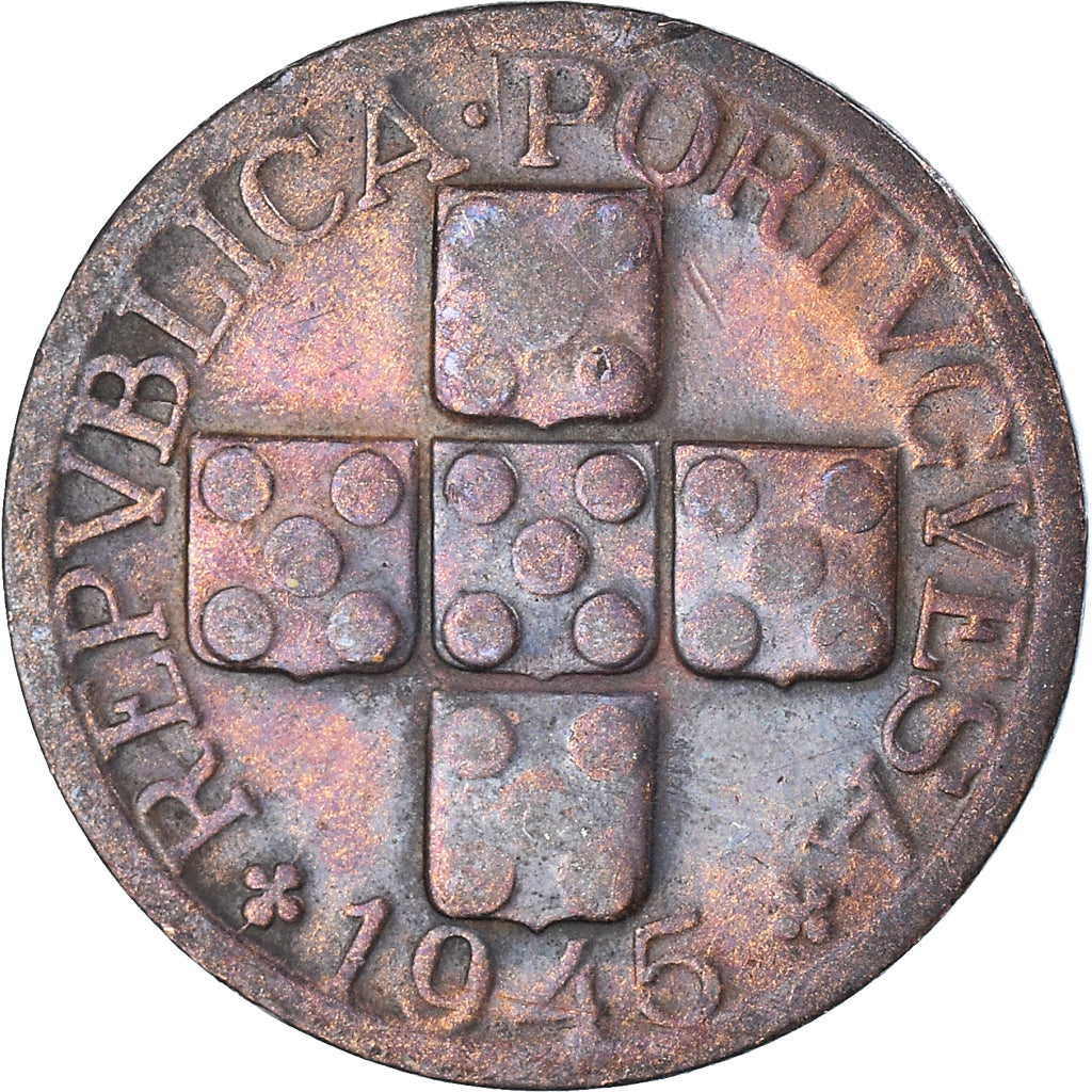 Münze, Portugal, 20 Centavos, 1945