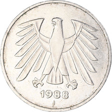Münze, Bundesrepublik Deutschland, 5 Mark, 1988