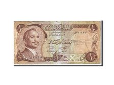 Jordan, 1/2 Dinar, 1975, KM #17c, VF(20-25)