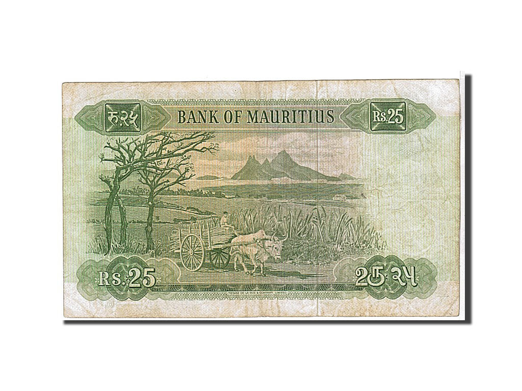 Mauritius, 25 Rupees, 1967, KM #32b, VF(20-25), A10001196