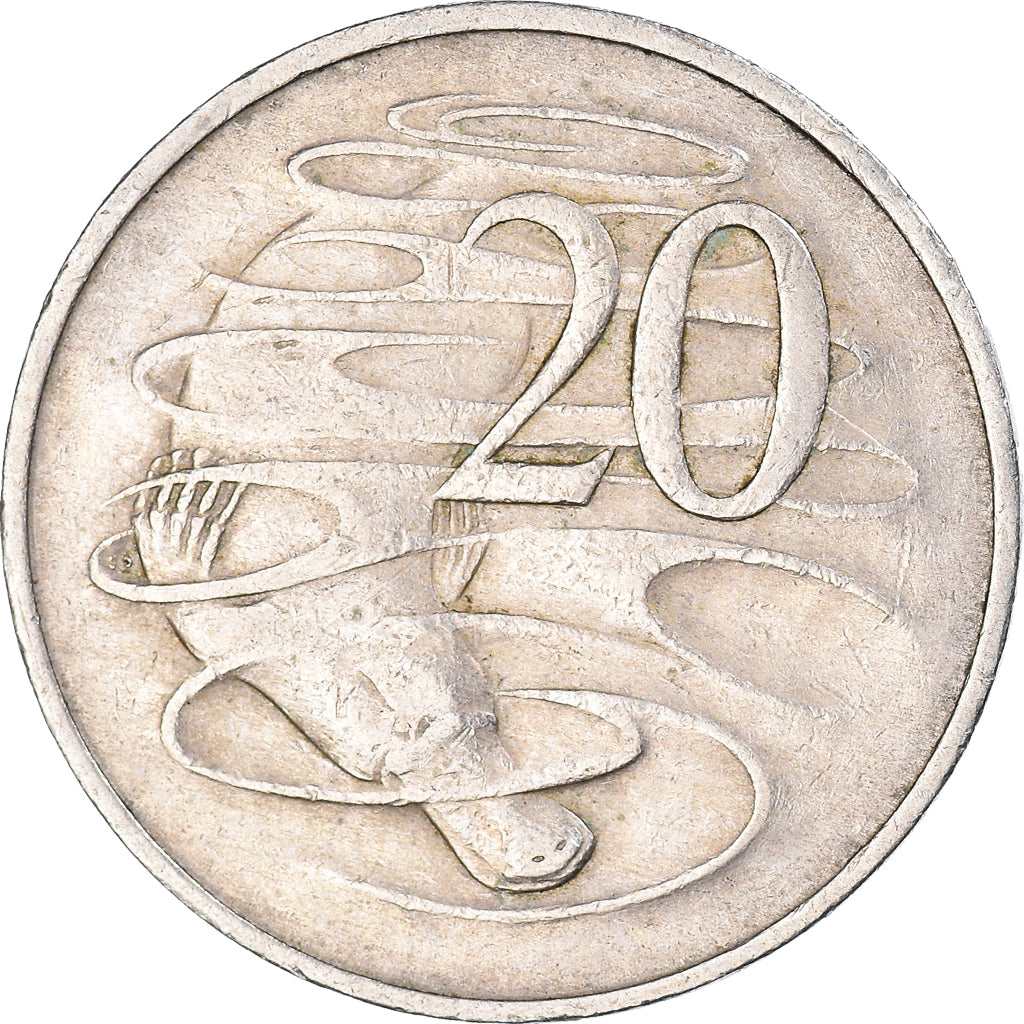 Moneta, Australia, 20 Cents, 1966