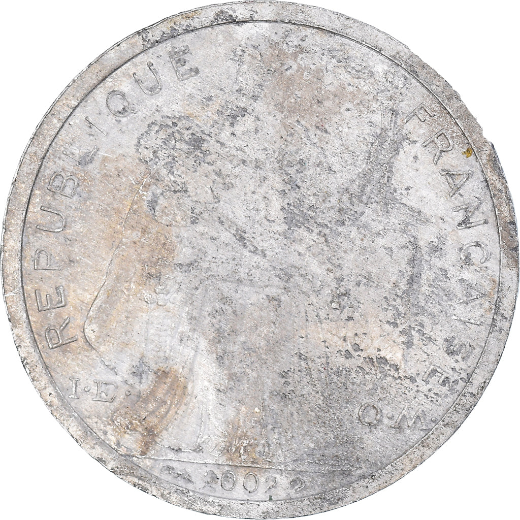 Moeda, Polinésia Francesa, 2 Francs, 2002