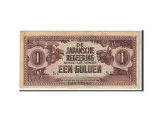 Netherlands Indies, 1 Gulden, 1942, KM #123c, AU(55-58), SI