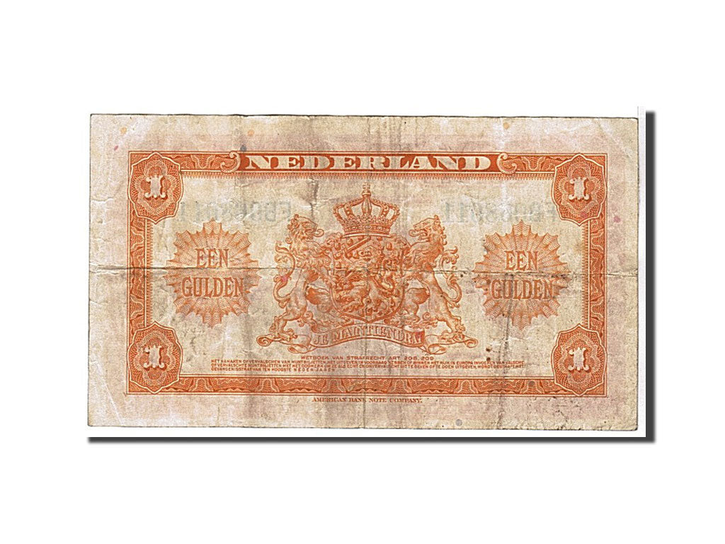 Netherlands, 1 Gulden, 1943, KM #64a, VF(20-25), FB268011