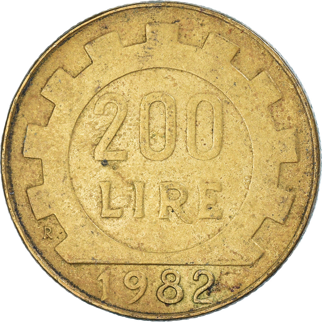 Coin, Italy, 200 Lire, 1982