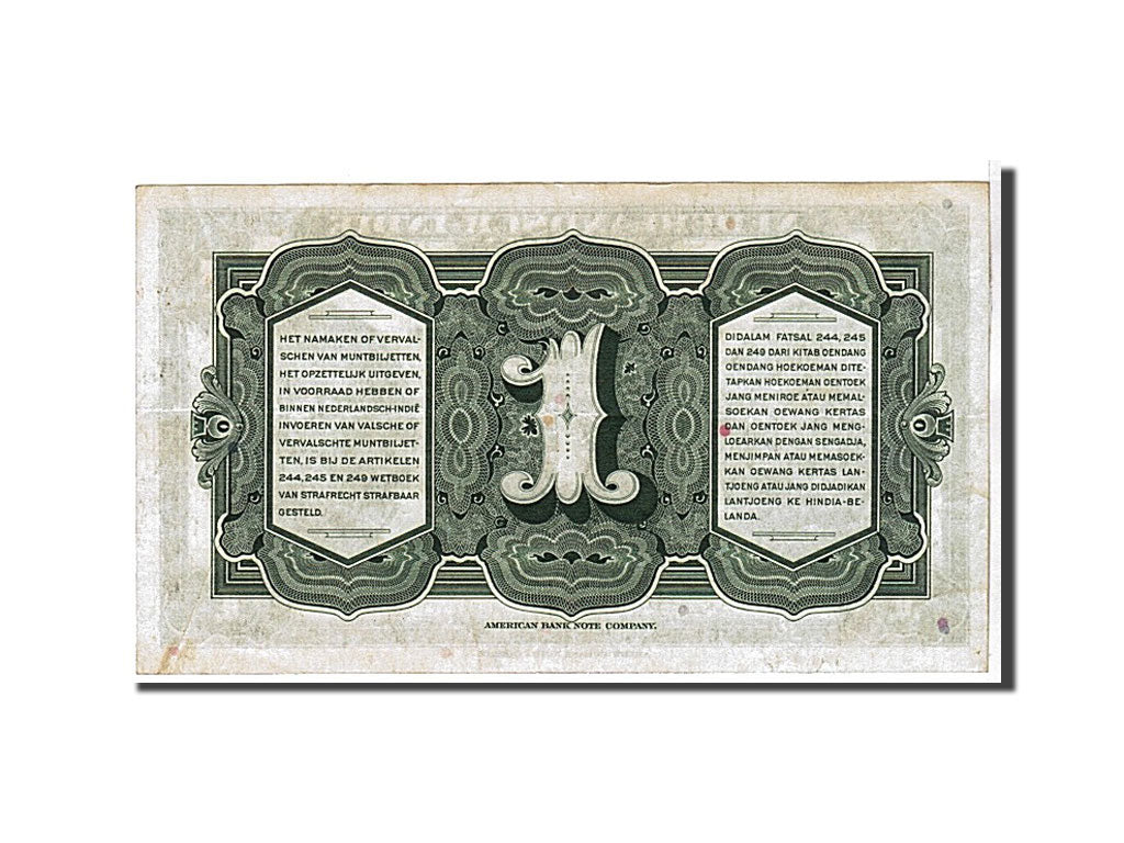 Netherlands Indies, 1 Gulden, 1943, KM #111a, AU(50-53), AX429443