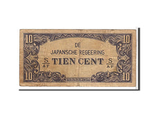 Netherlands Indies, 10 Cents, 1942, KM #121c, VF(20-25), SAF