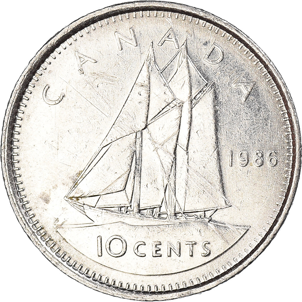Moneta, Canada, 10 Cents, 1986