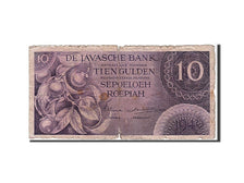 Netherlands Indies, 10 Gulden, 1946, KM #90, VG(8-10), GKM041559