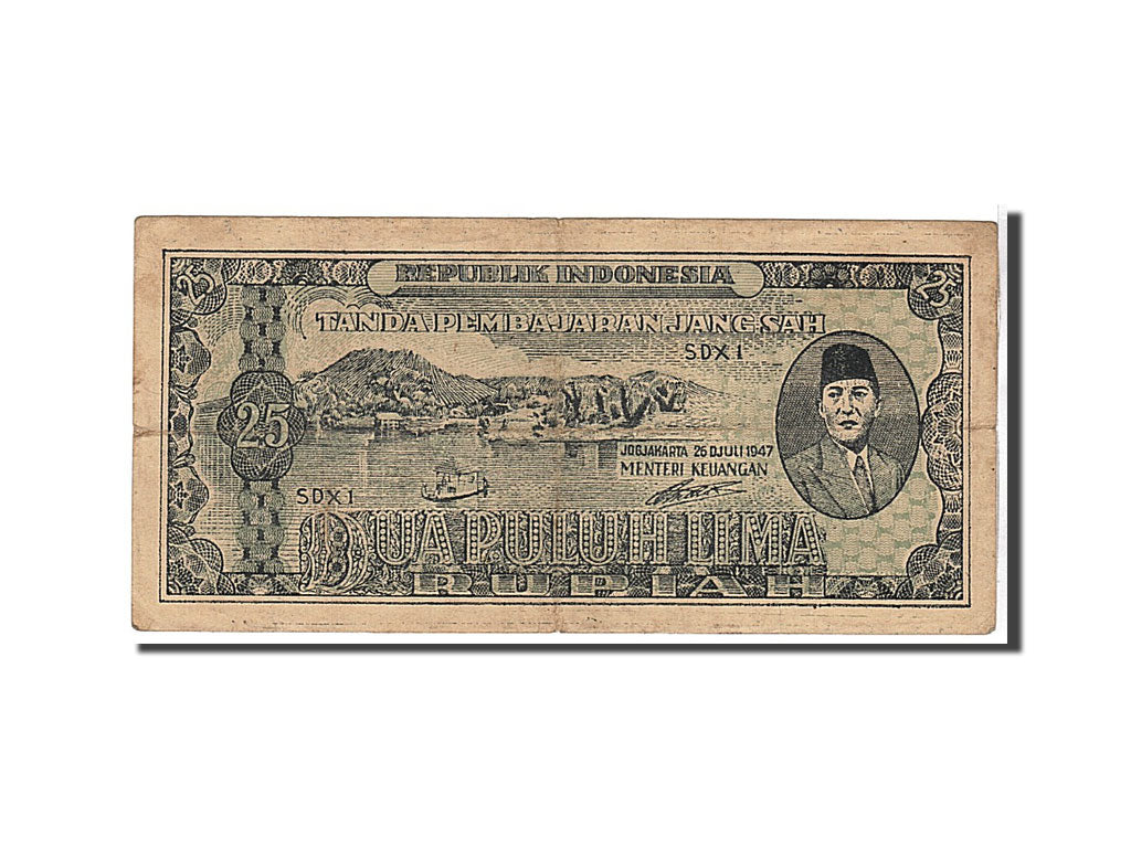 Indonesia, 25 Rupiah, 1947, EF(40-45), SDX1