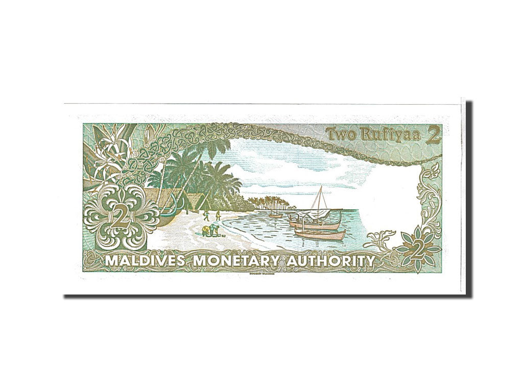 Billet, Maldives, 2 Rufiyaa, 1983, KM:9a, NEUF