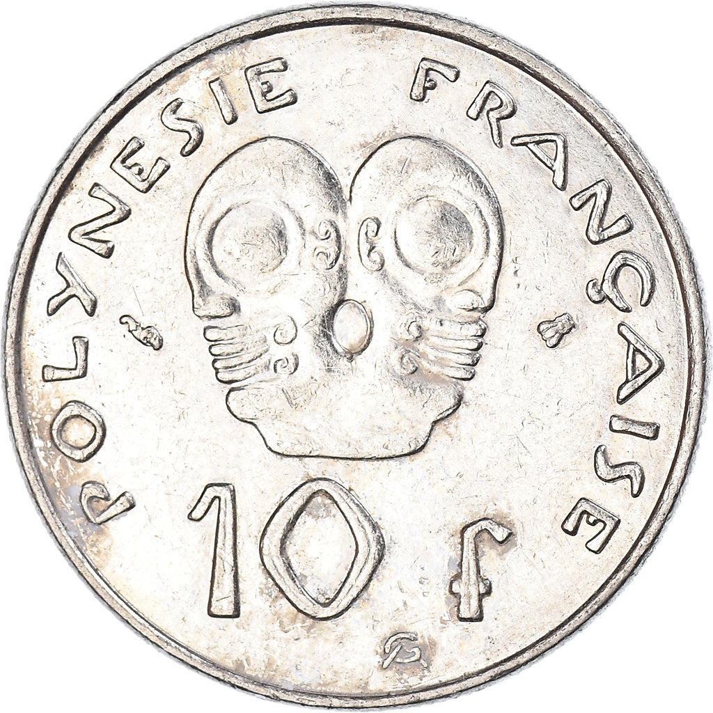 Coin, French Polynesia, 10 Francs, 1995