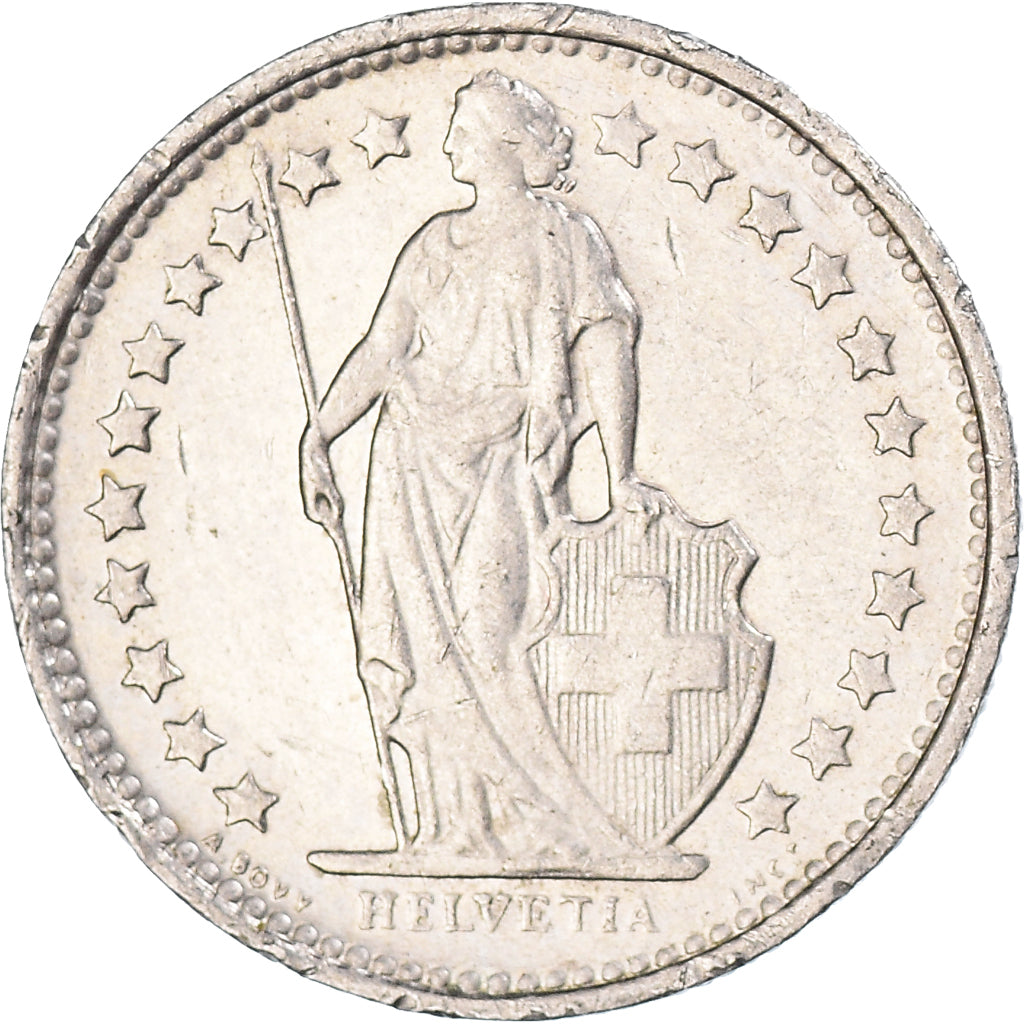 Coin, Switzerland, 1/2 Franc, 1977