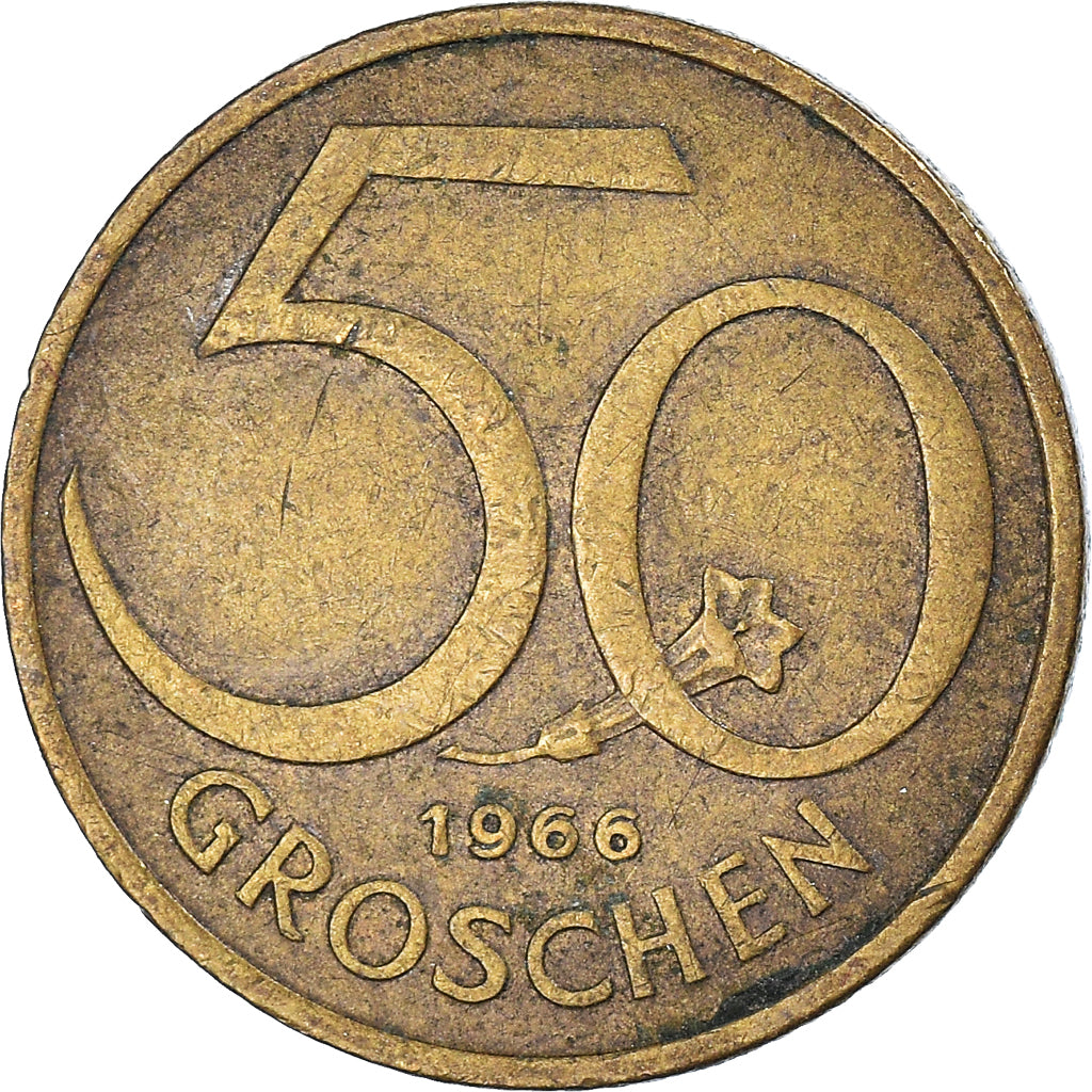 Coin, Austria, 50 Groschen, 1966