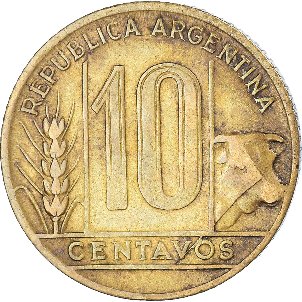 Moneta, Argentina, 10 Centavos, 1948