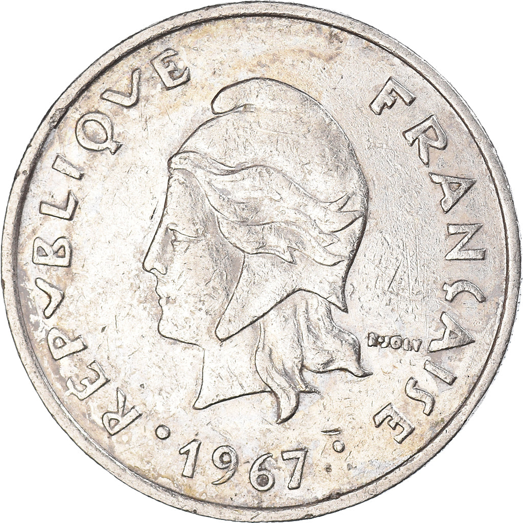 Moneta, Nowa Kaledonia, 20 Francs, 1967