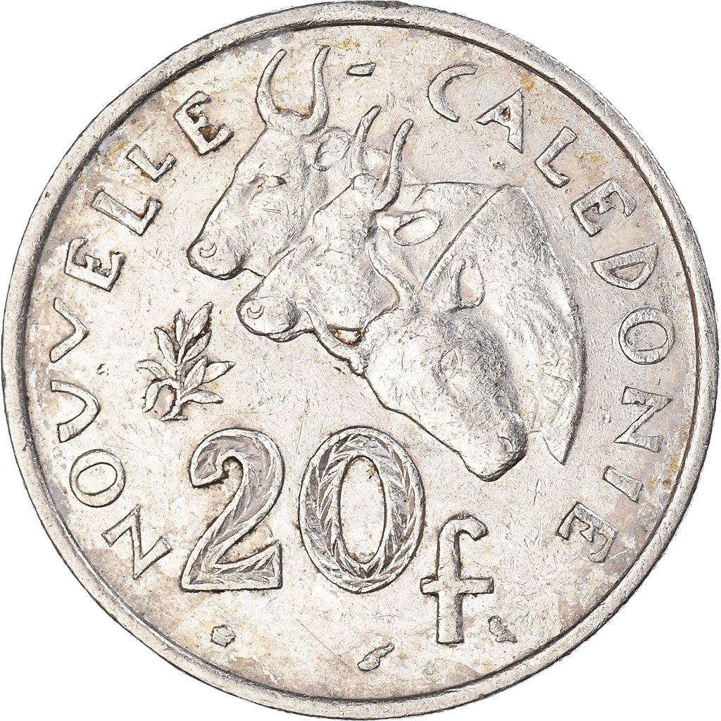 Moneta, Nowa Kaledonia, 20 Francs, 1967