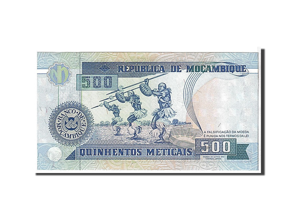 Banknote, Mozambique, 500 Meticais, 1991, KM:134, UNC(65-70)