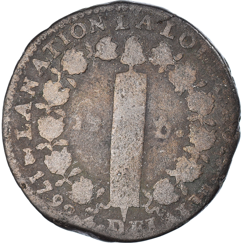 Moneta, Francia, 12 Deniers, 1792