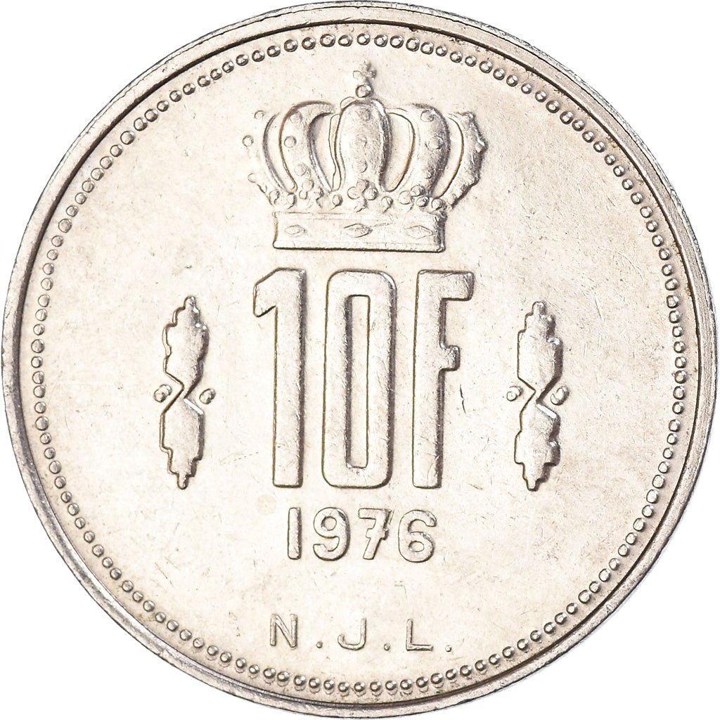 Coin, Luxembourg, 10 Francs, 1976