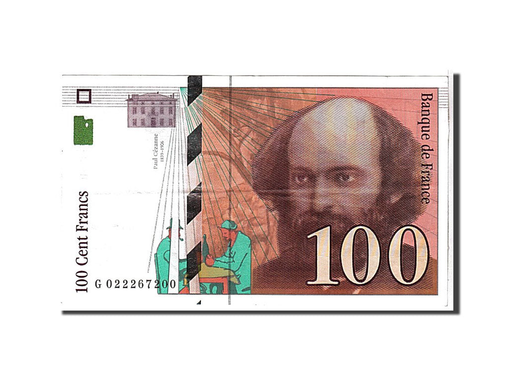France, 100 Francs, 100 F 1997-1998 ''Cézanne'', 1997, KM #158a, AU(55-58), G...