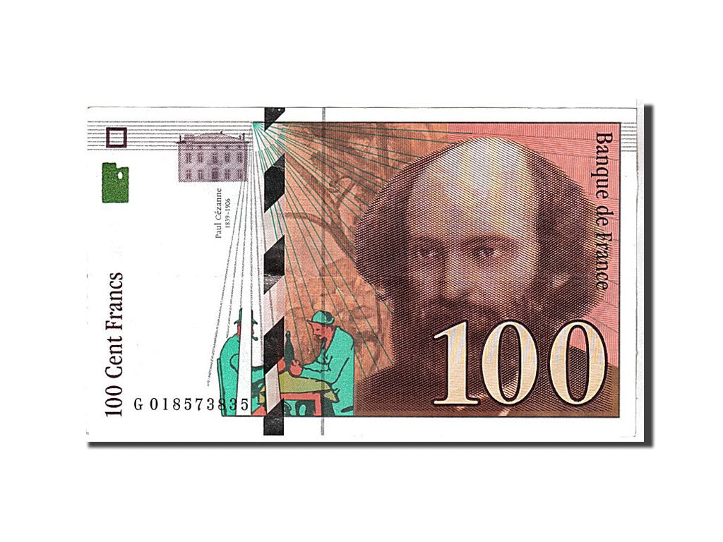France, 100 Francs, 100 F 1997-1998 ''Cézanne'', 1997, KM #158a, AU(55-58), G...