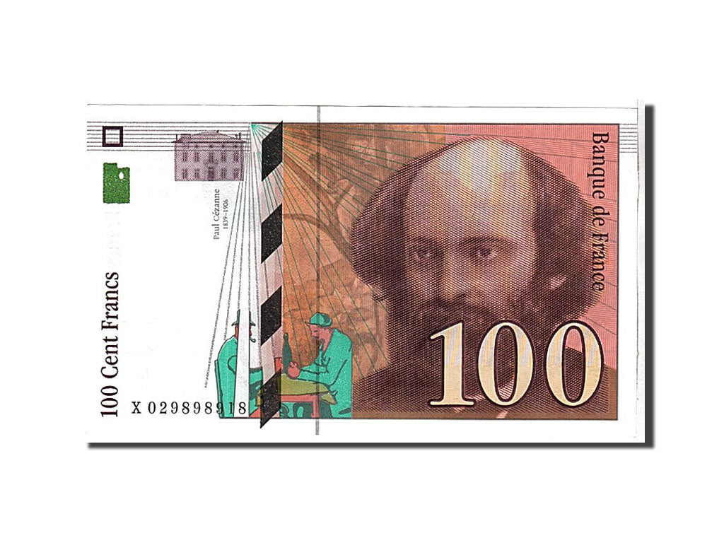 Banknote, France, 100 Francs, 100 F 1997-1998 ''Cézanne'', 1997, UNC(63)
