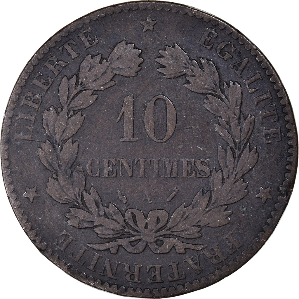 Munten, Frankrijk, 10 Centimes, 1890