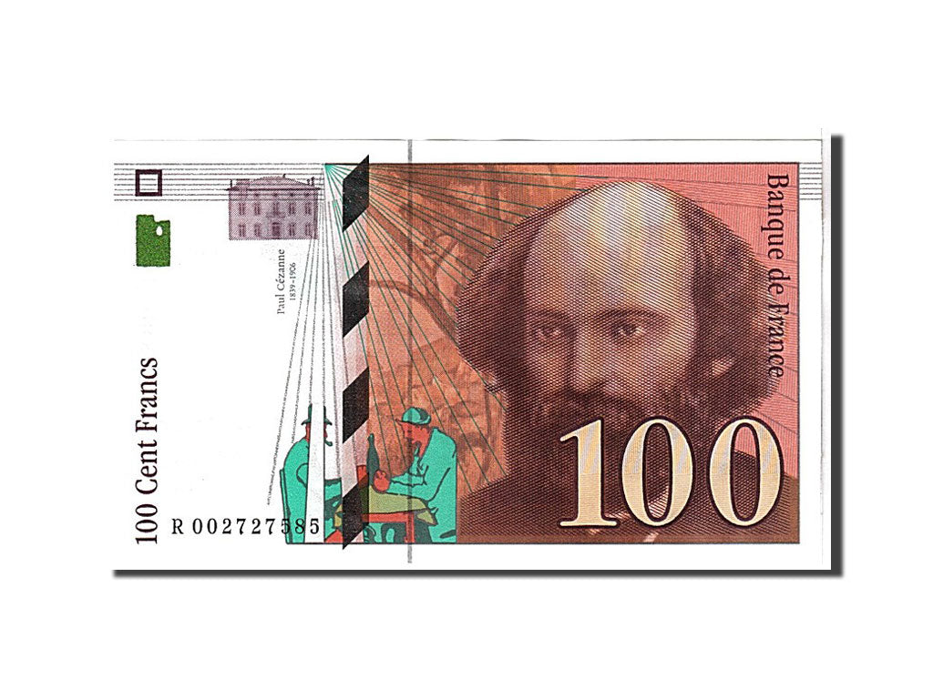 Francia, 100 Francs, 100 F 1997-1998 ''Cézanne'', 1997, KM:158a, FDS, Fayett...
