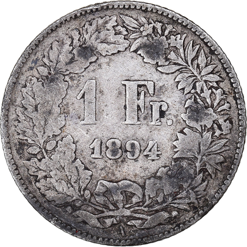 Moneda, Suiza, Franc, 1894