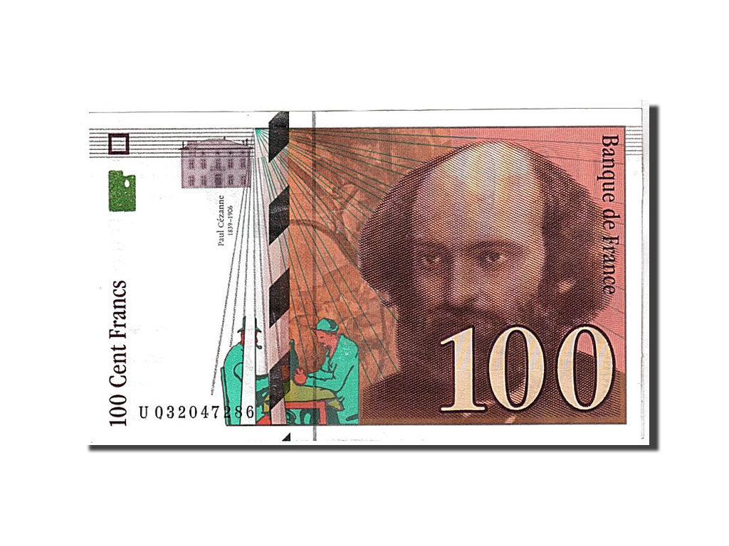Banknote, France, 100 Francs, 100 F 1997-1998 ''Cézanne'', 1997, UNC(65-70)