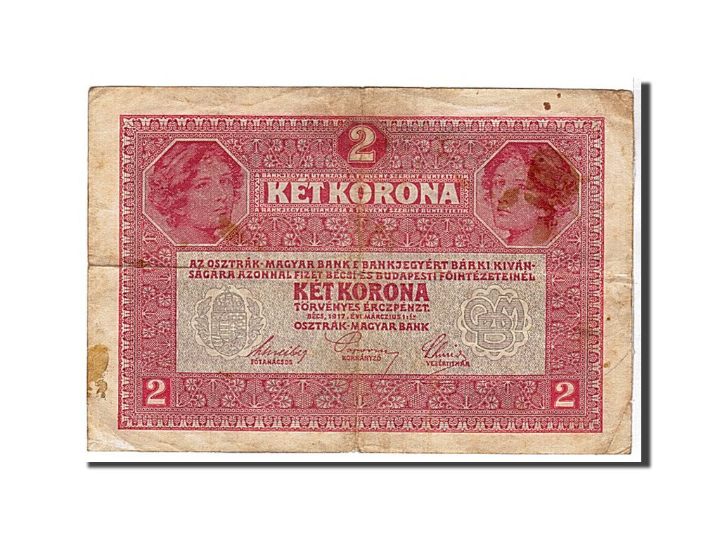 Austria, 2 Kronen, 1917, KM #50, VF(30-35), 1496236034