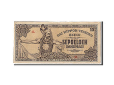 Netherlands Indies, 10 Roepiah, 1944, KM #131a, AU(50-53), SL