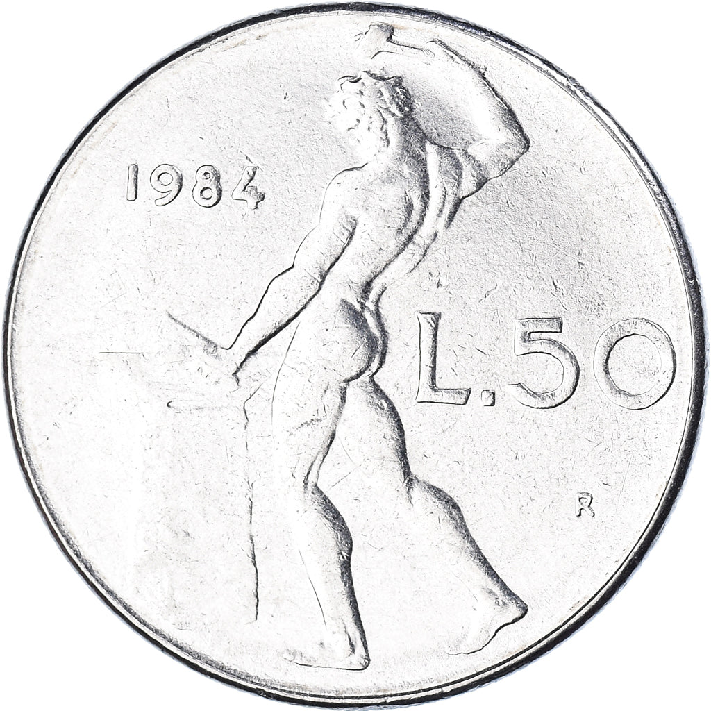 Coin, Italy, 50 Lire, 1984