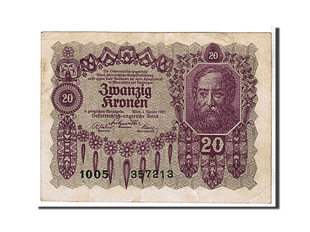 Billete, 1 Schilling, 1922, Austria, KM:103a, MBC