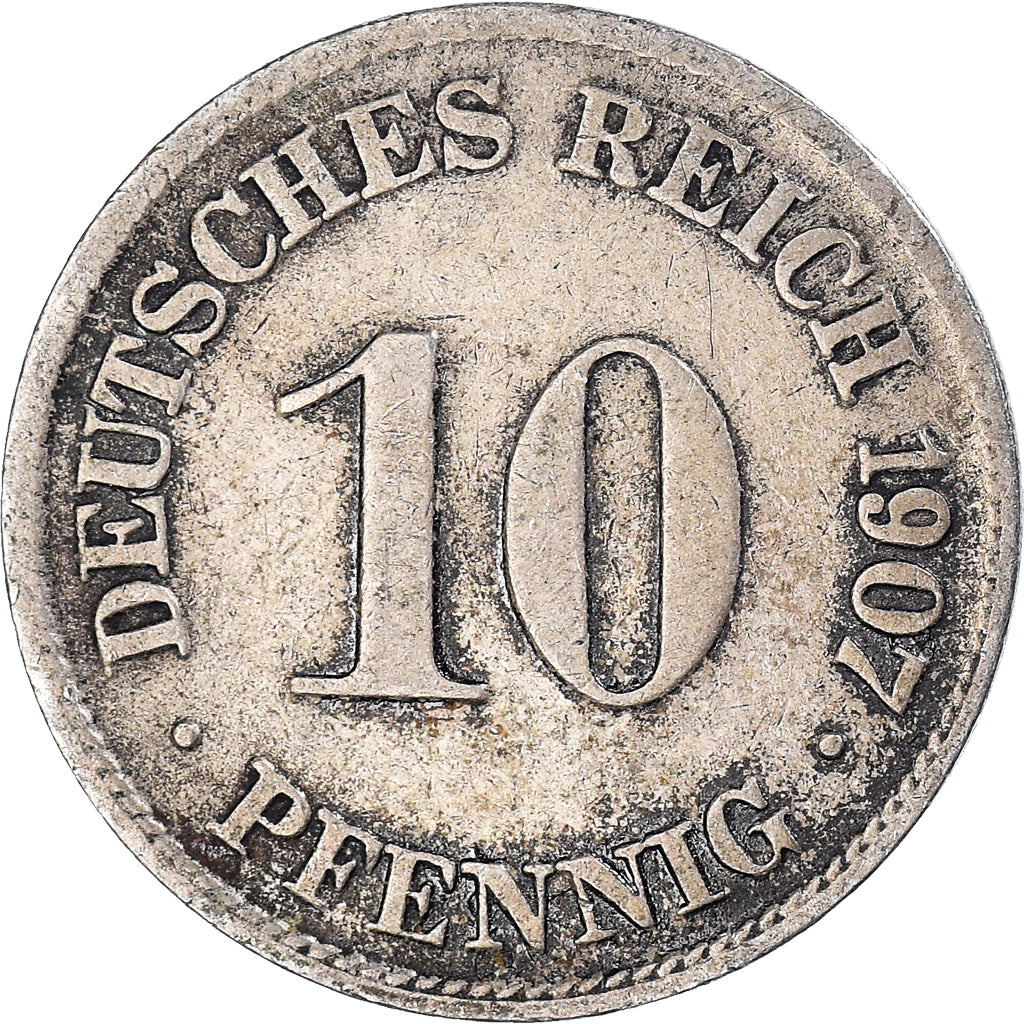 Münze, Deutschland, 10 Pfennig, 1907