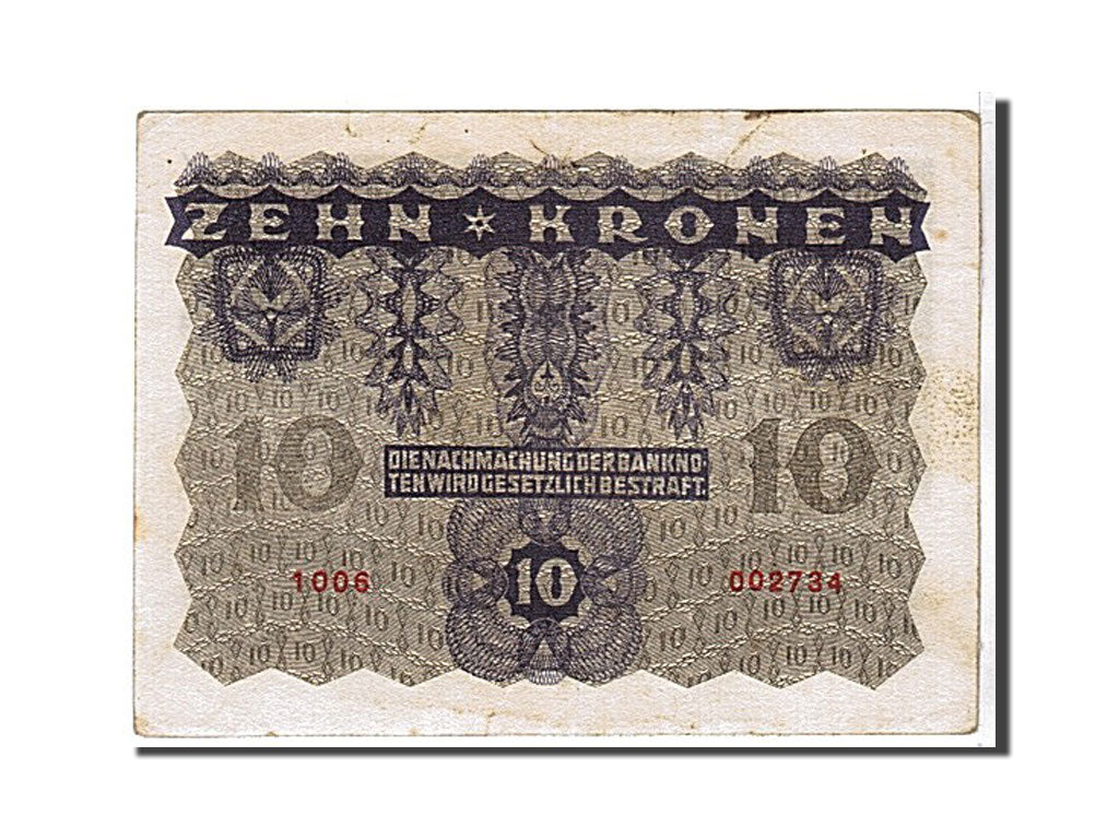 Billet, Autriche, 10 Kronen, 1922, KM:75, TTB