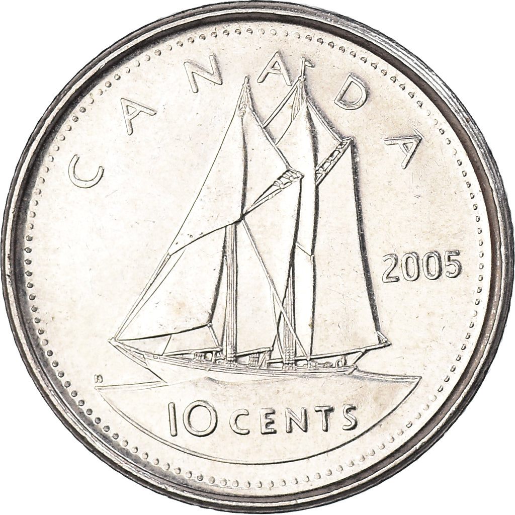 Coin, Canada, 10 Cents, 2005