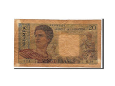 New Caledonia, 20 Francs, 1951, KM #50a, VF(20-25), 123G59