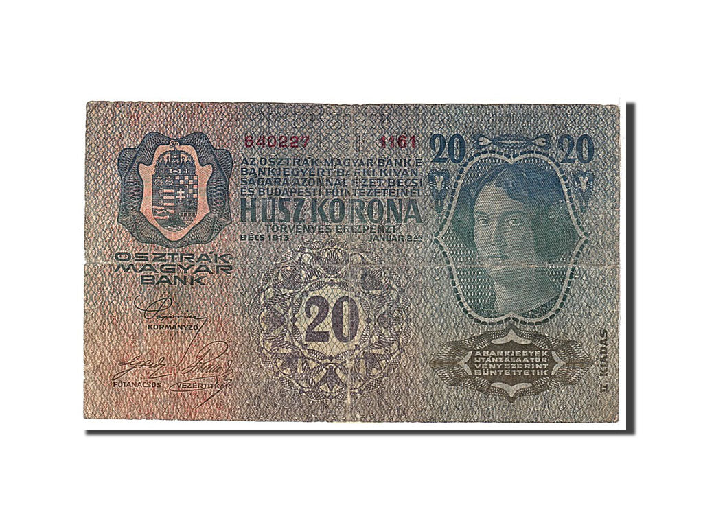 Austria, 20 Kronen, 1913, KM #53a, EF(40-45), 6402271161