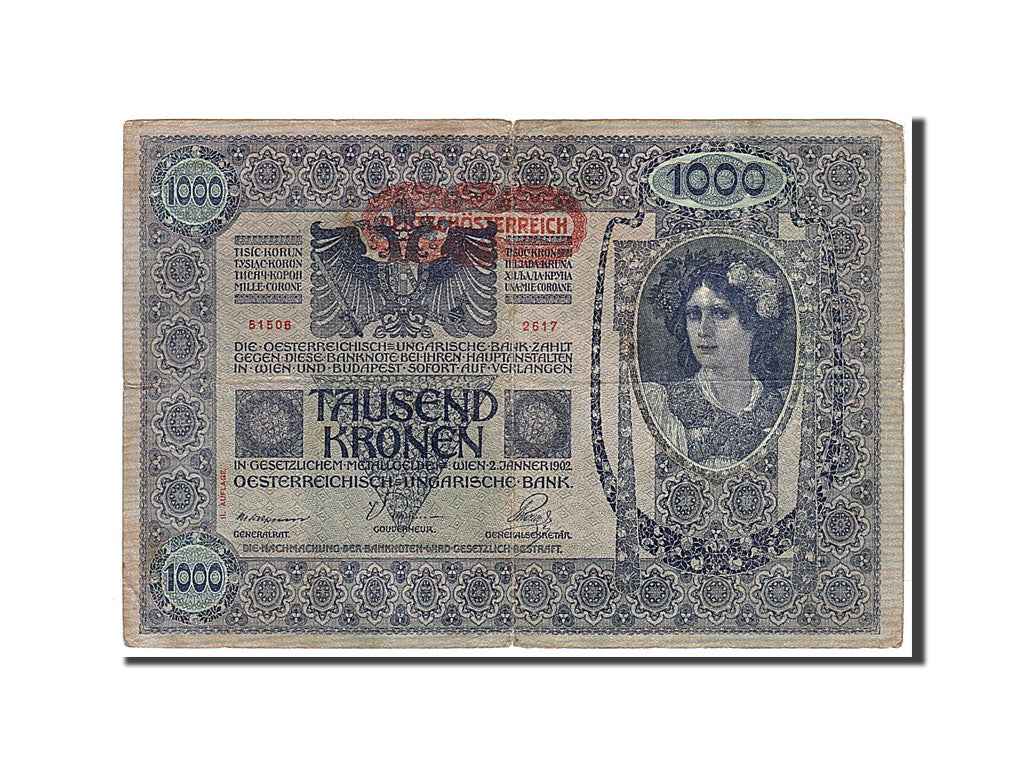 Austria, 1000 Kronen, 1902, KM #61, EF(40-45), 515082617