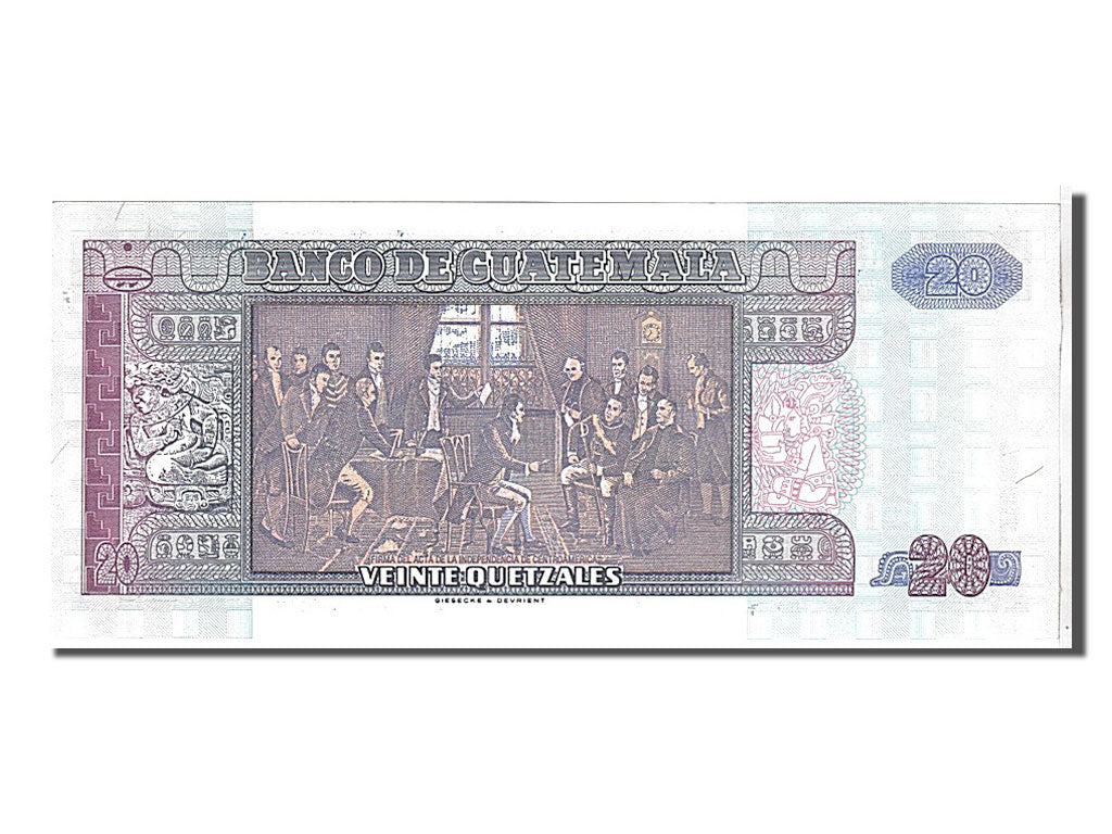 Billete, 20 Quetzales, 1995, Guatemala, KM:93, UNC
