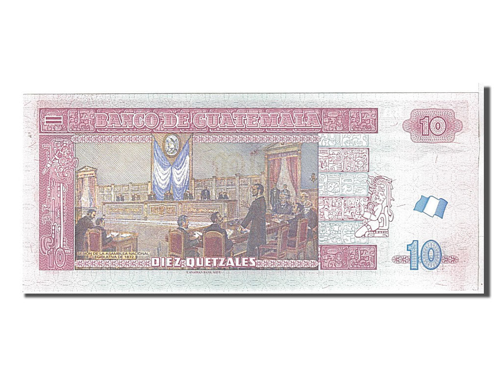 Billete, 10 Quetzales, 2010, Guatemala, KM:123, UNC