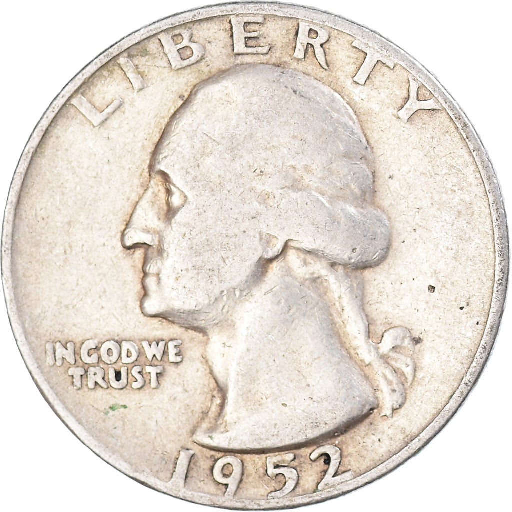 Moneda, Estados Unidos, Quarter, 1952