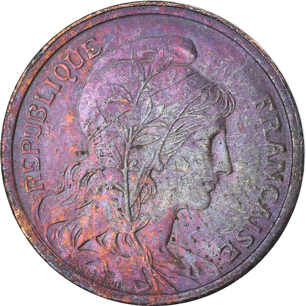 Munten, Frankrijk, 2 Centimes, 1910