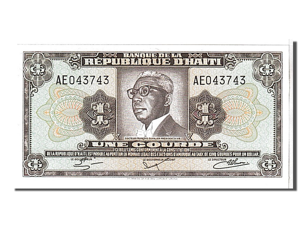 Haiti, 1 Gourde, 1984, KM #239, UNC(65-70), AE043743