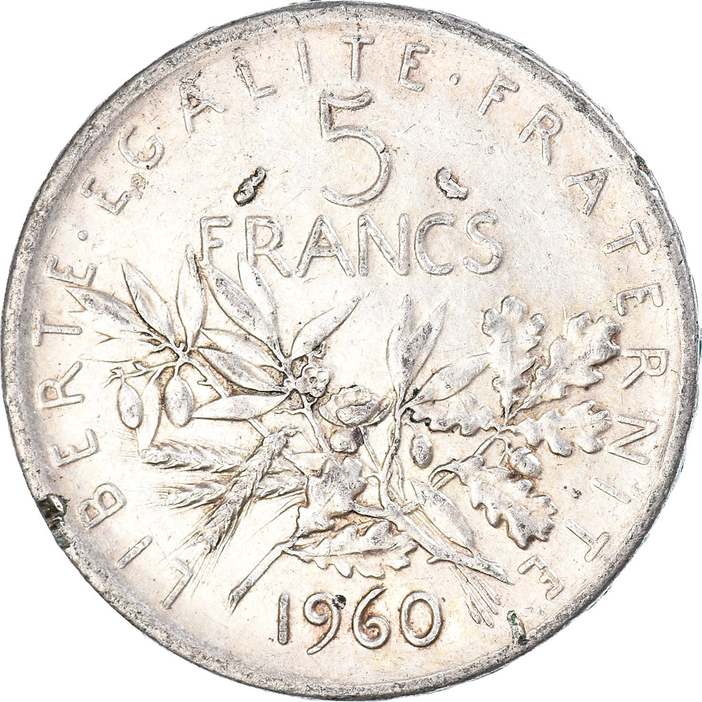 Moneda, Francia, 5 Francs, 1960