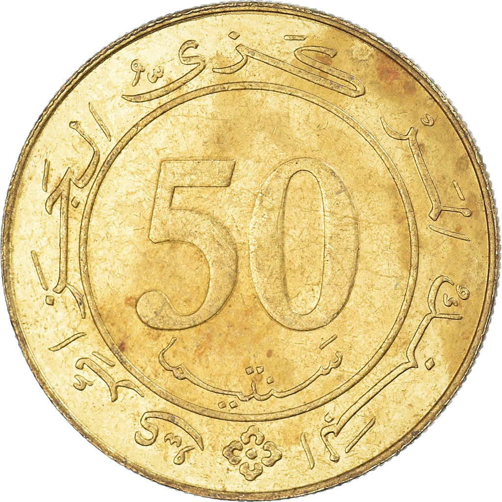 Münze, Algeria, 50 Centimes, 1988
