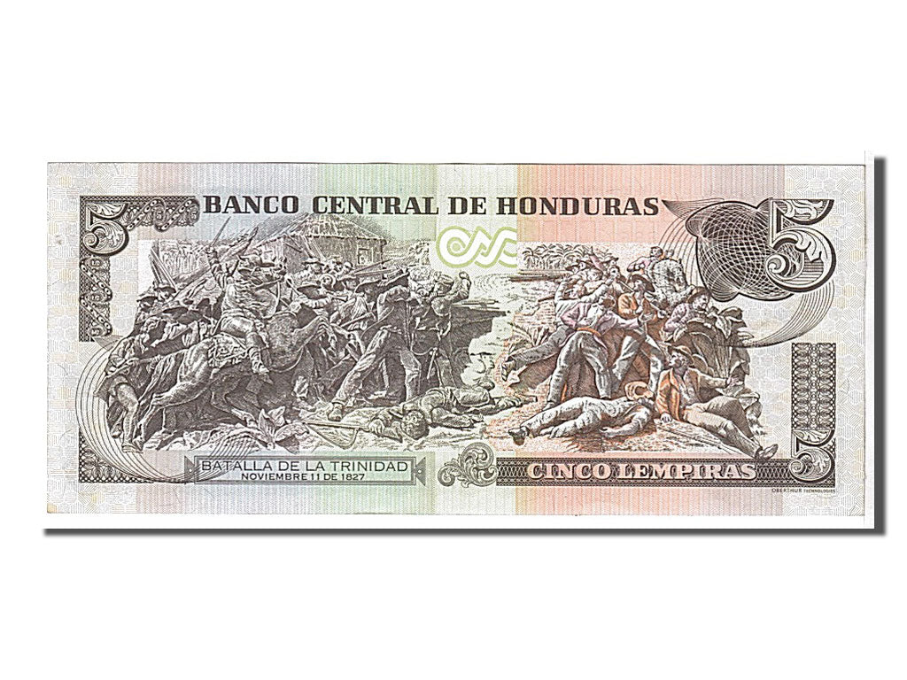 Honduras, 5 Lempiras, 2008, KM #91b, UNC(65-70), BB6034708
